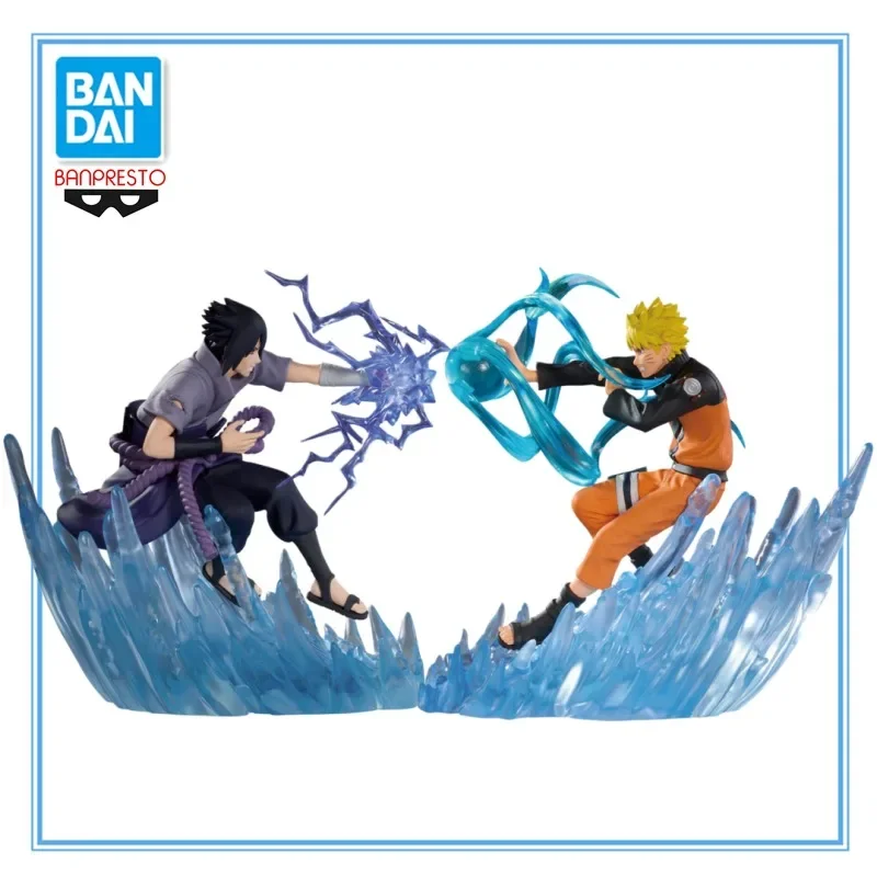 Фото Оригинальная коллекционная фигурка Banpresto NARUTO: Учиха Саске и Наруто в боевой комбинации, модель Figuarts №1