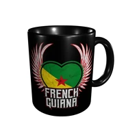 promo french guiana a mugs casual graphic cups mugs print geeky french guiana flag tea cups