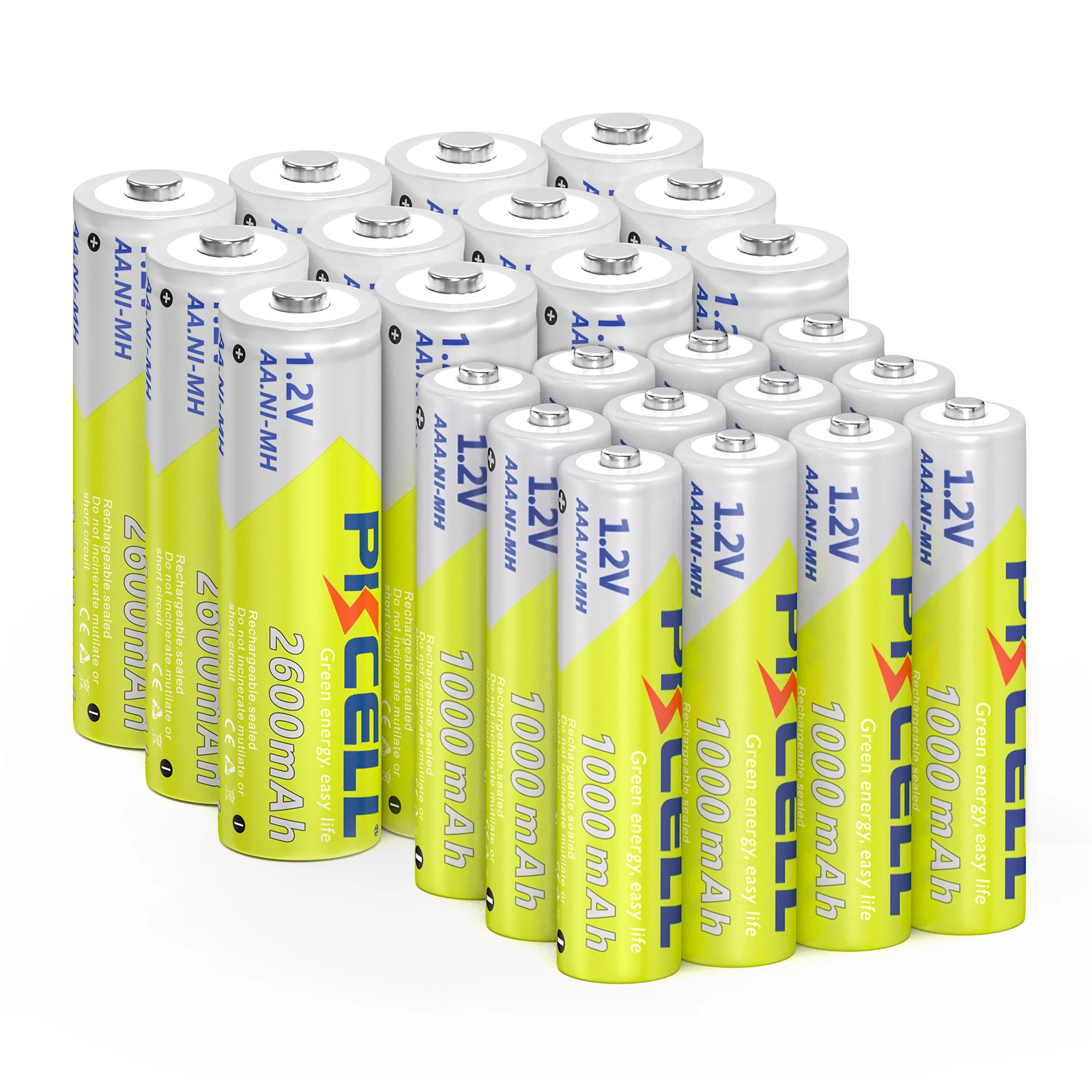 Аккумуляторные батарейки PKCELL 4 шт. 2600 мА · ч + AAA 1000 1 2 в Ni-MH AA /AAA