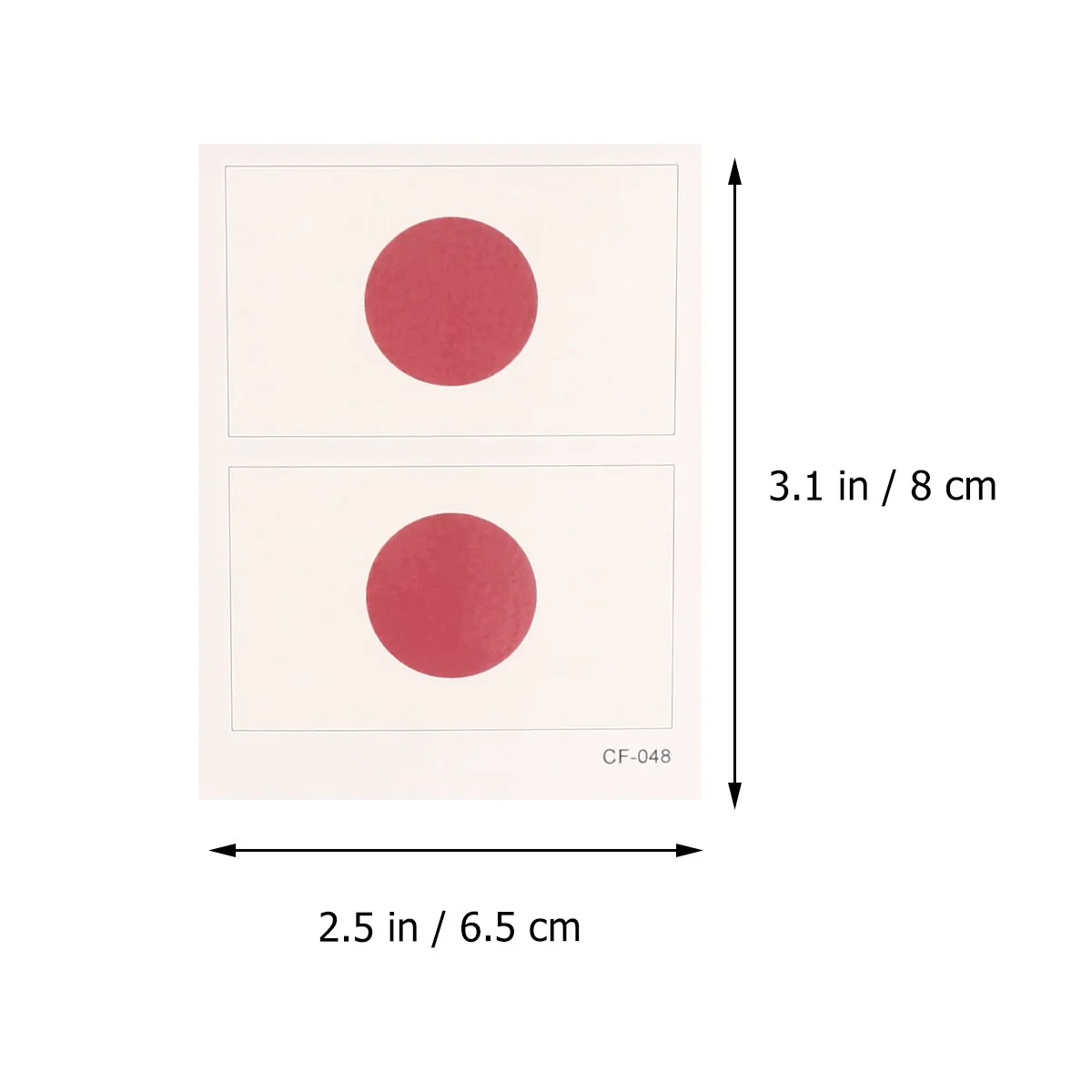 Фото Временные татуировки с японским флагом, 24 листа, безопасные для кожи, водонепроницаемые, патриотические, для лица, рук, плеч, декора автомобиля №3