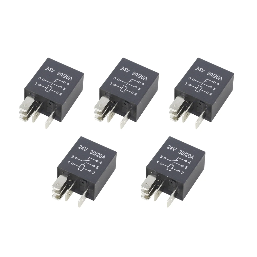 

RAUVIND 4-контактное/5-контактное автомобильное реле 30 А 12 В/24 В фиолетовое