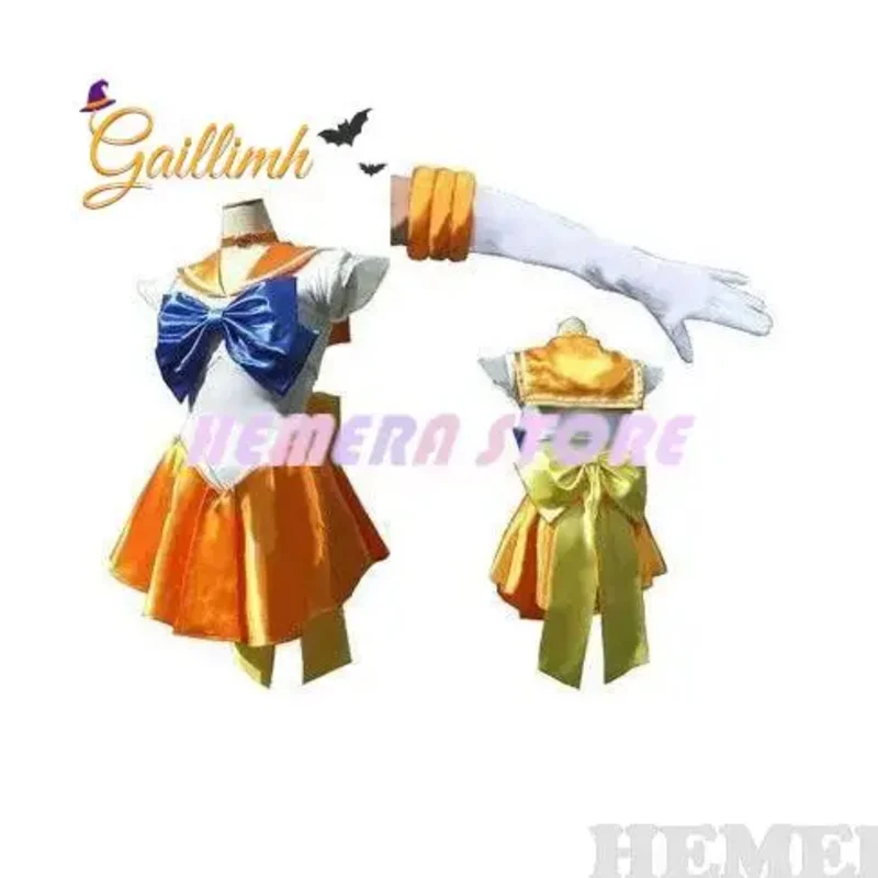 Аниме Косплей Костюм Цукино Усаги Униформа Платье Одежда Желтый Парик Хэллоуин