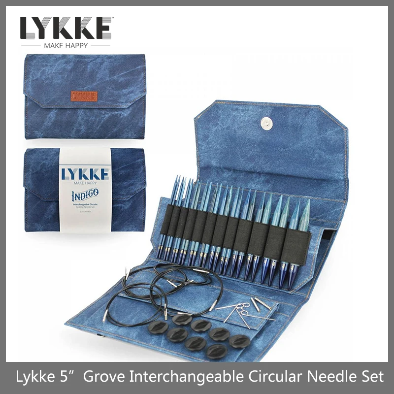 Набор сменных круглых вязальных спиц LYKKE 5 дюймов (12 см)