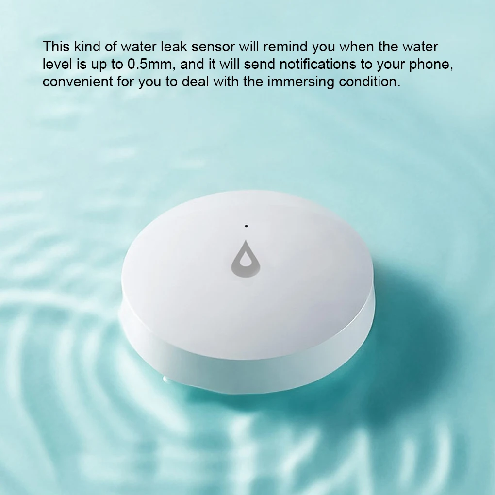 

Tuya ZigBee Water Immersing Sensor APP Remote Control Leak Detector Soaking Leakage Alarm Device for Accessory