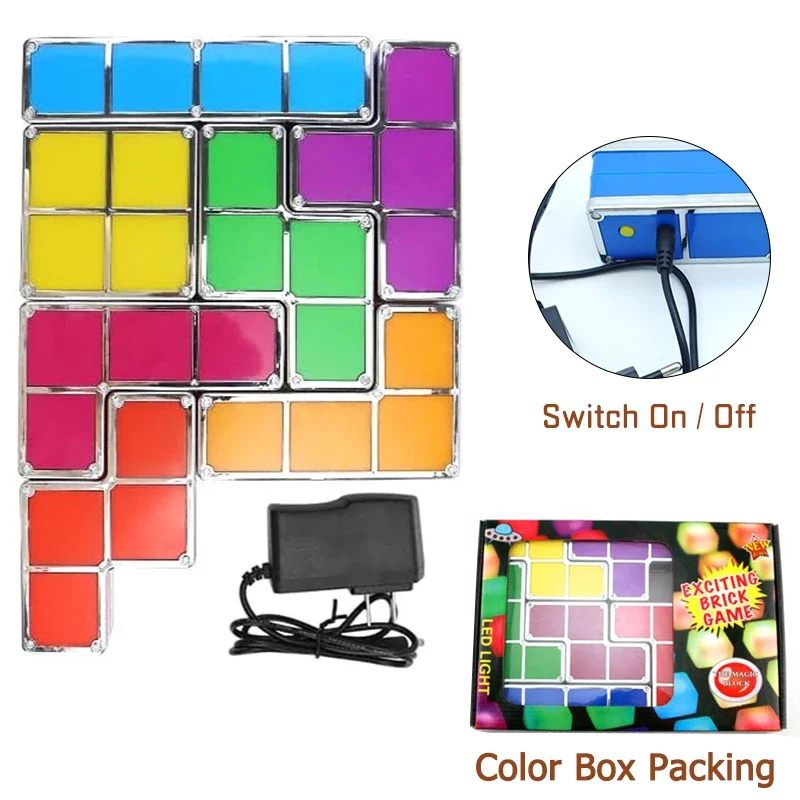 Штабелируемый Ночной светильник игровая лампа сделай сам пазл новинка