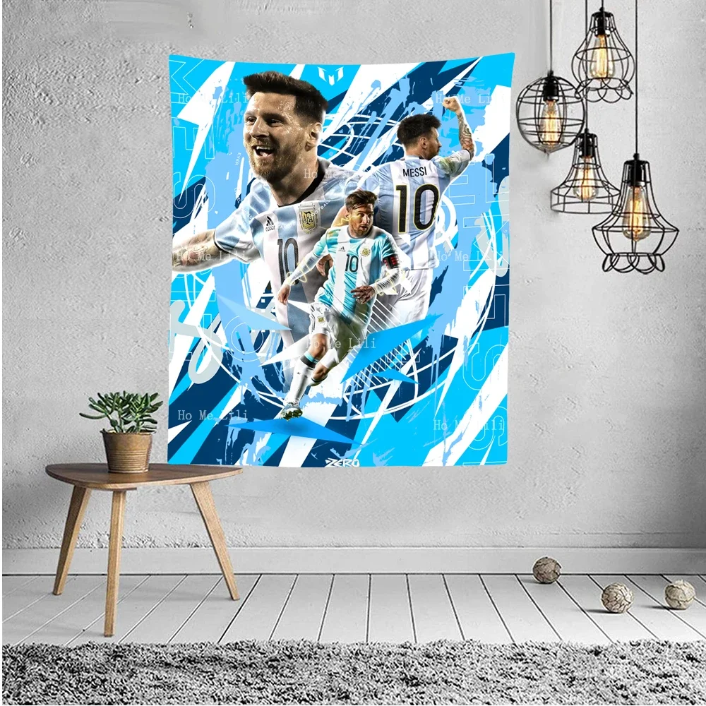 Футболист с Месси Аргентина Лучшие идеи для подарков постер изображением