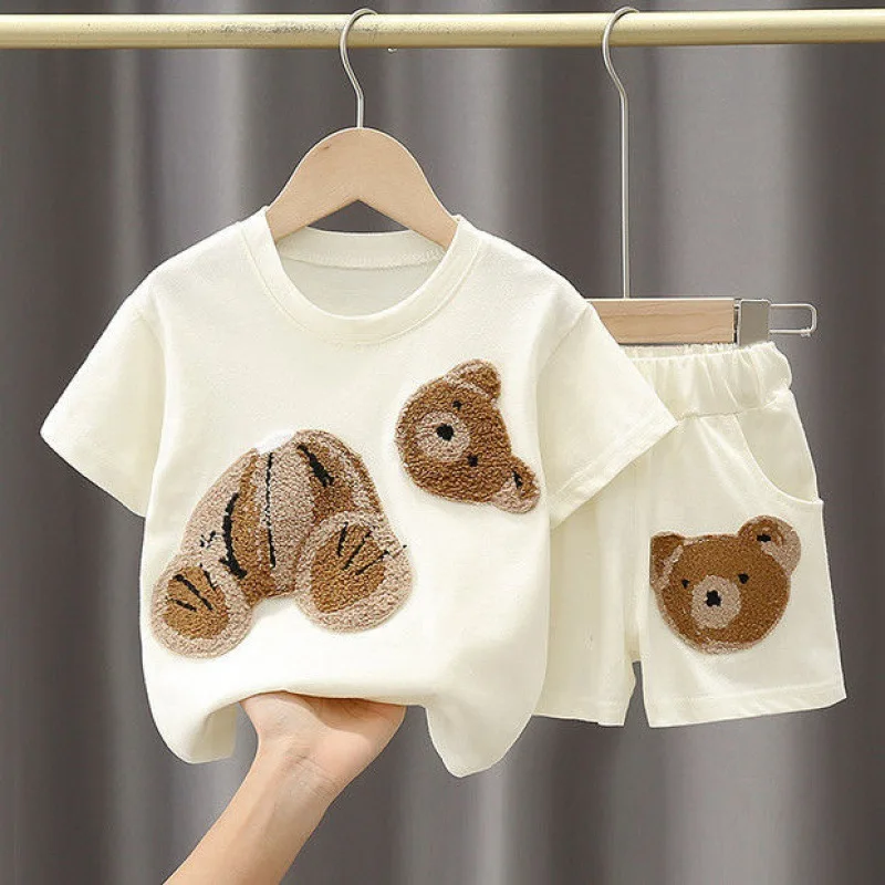 

Baby Boys Girls Clothes Sets Summer 0 1 2 3 Years Toddler Cute T-shirts Shorts 2pcs Tracksuits For Newborn Infant Cotton Outfits