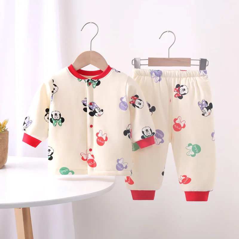 

Детский хлопковый комплект из 2 предметов, на возраст 0-2 года