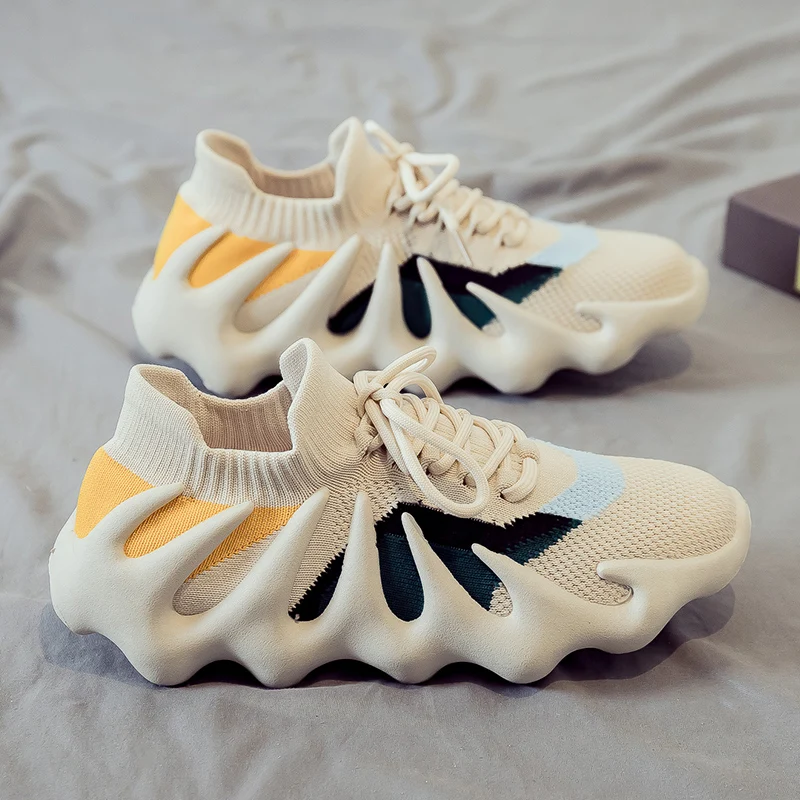 2024 New Octopus Men's Shoes Summer Breathable Putian Coconut Flng Woven Mesh Surface Soft Bottom Running Trend...