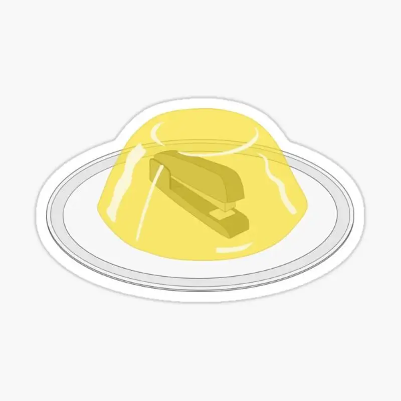 

Степлер в jello, стикер для офиса, декор для ноутбука, спальни, автомобиля, милый мультяшный модный чемодан для общественных мест