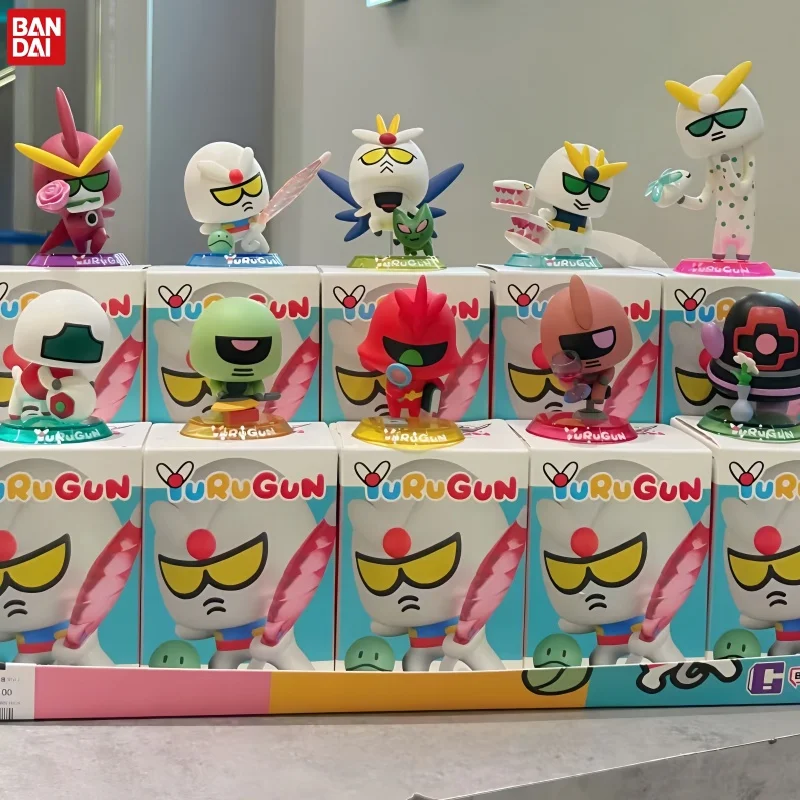 Фото Новая коллекционная фигурка Bandai Qmsv Gundam Yurugun Chibi Abstract Figure Model Unicorn Freedom для любителей хобби и коллекционеров №1