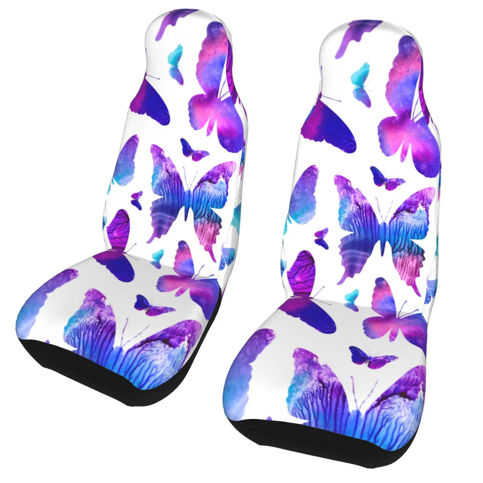 

2pcs 3D Butterfly Seat Covers For cat Universal Front Car and Suv Seat Covers Car Accessory