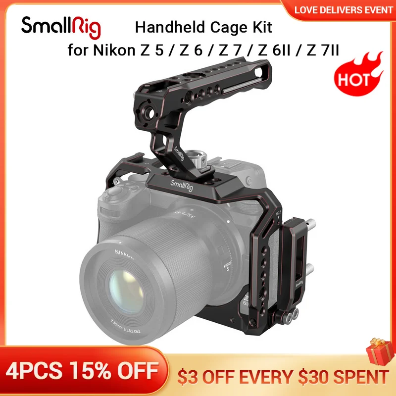 

Клетка для Nikon Z 5 / Z 6 / Z 7 / Z 6II / Z 7II w 1/4-20 резьбовых отверстий (ограниченный выпуск) 4098