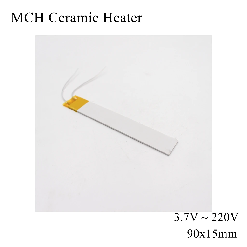 Placa calefactora de cerámica de alta temperatura, calentador de cerámica de Metal de alúmina HTCC para plancha de pelo, 40x40mm, 5V, 12V, 24V, 110V, 220V, MCH