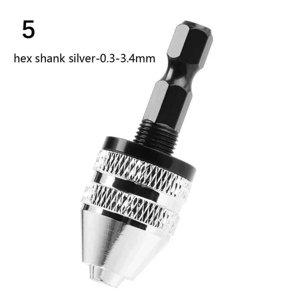 

1 шт. сверлильный патрон Быстрозажимной патрон вала зажим 0,3-8 мм Электрический моторный вал Мини патрон приспособление 1/4 ''Hex шестигранный хвостовик сверла адаптер