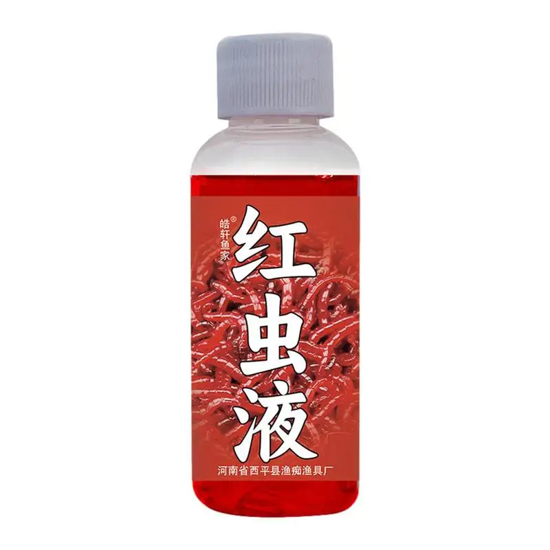 

Bait Fish Additive Additives Red Worm Liquid Bait Concentrated Flexible Dosage 50ml Fish Scent Attractant For Salt Water Trout