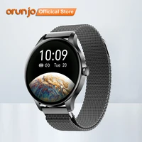 orunjo ny20 smart watch man women sports fitness tracker ip68 waterproof wristband smartwatch hd round screen for ios android