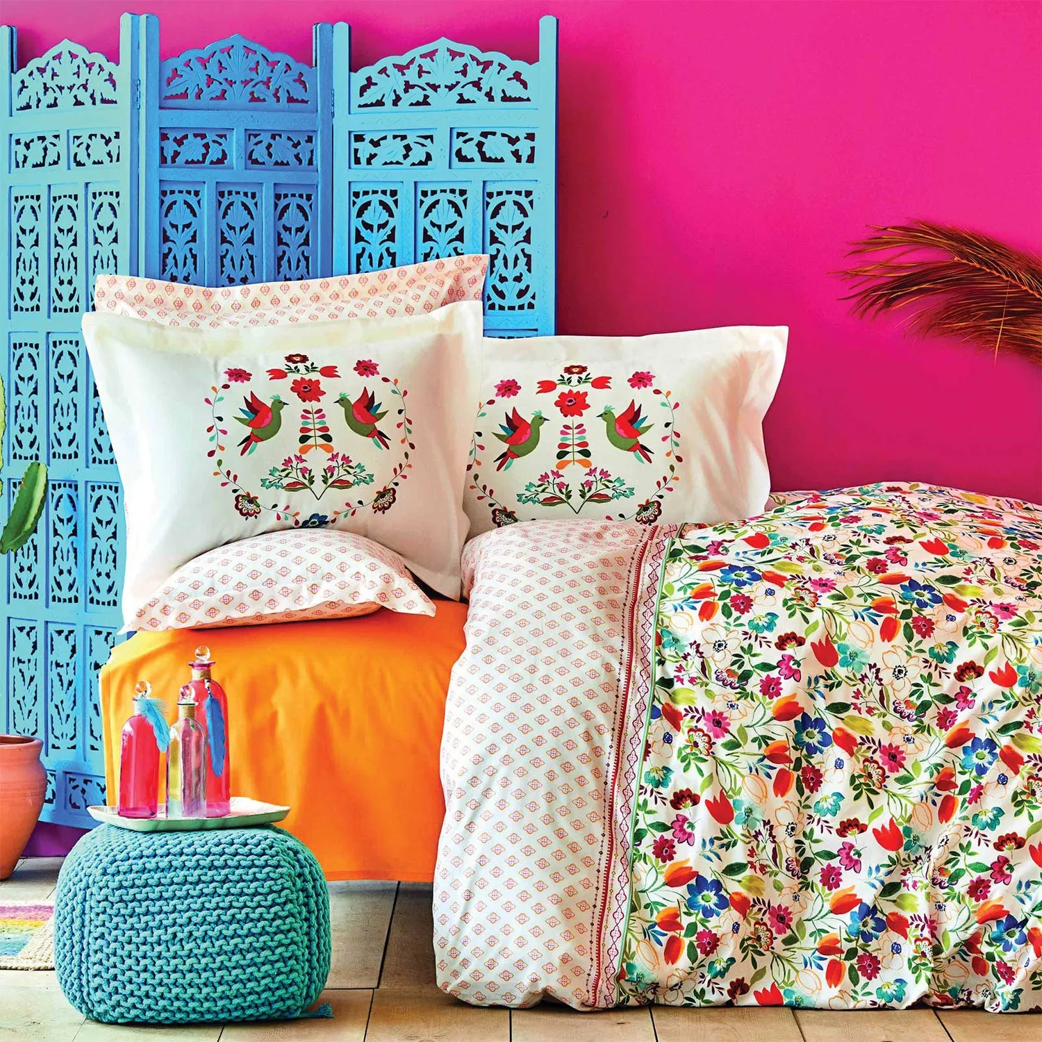 

Karaca домашний парлин пурпурный хлопковый двойной индивидуальный роскошный комплект пододеяльников элегантный дизайн Комплект постельного белья домашний текстиль качественная ткань