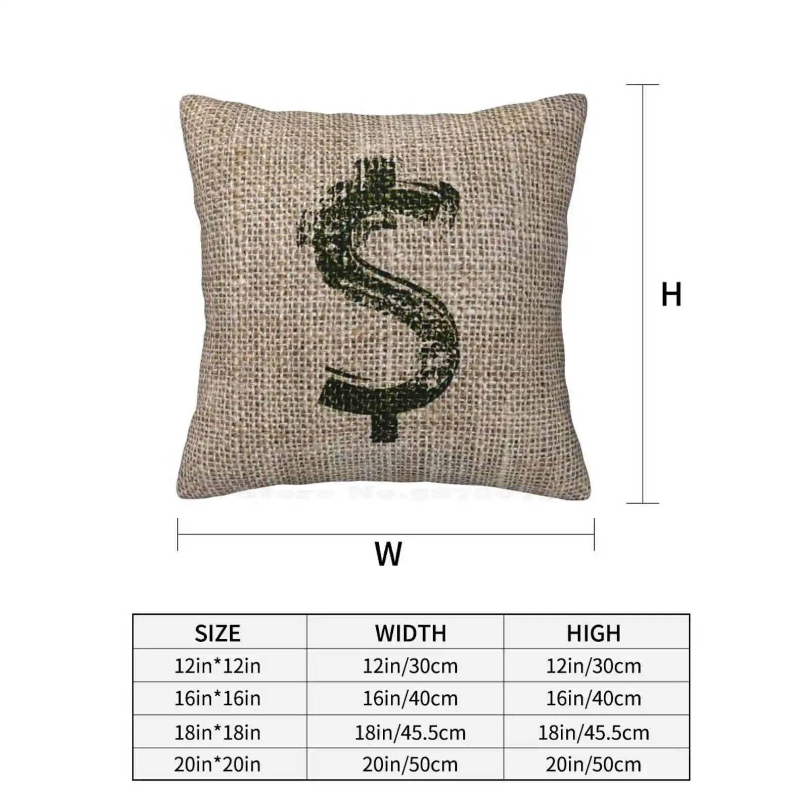 Наличная сумка Roufxis для спальни офиса наволочка обнимания денег мешковины