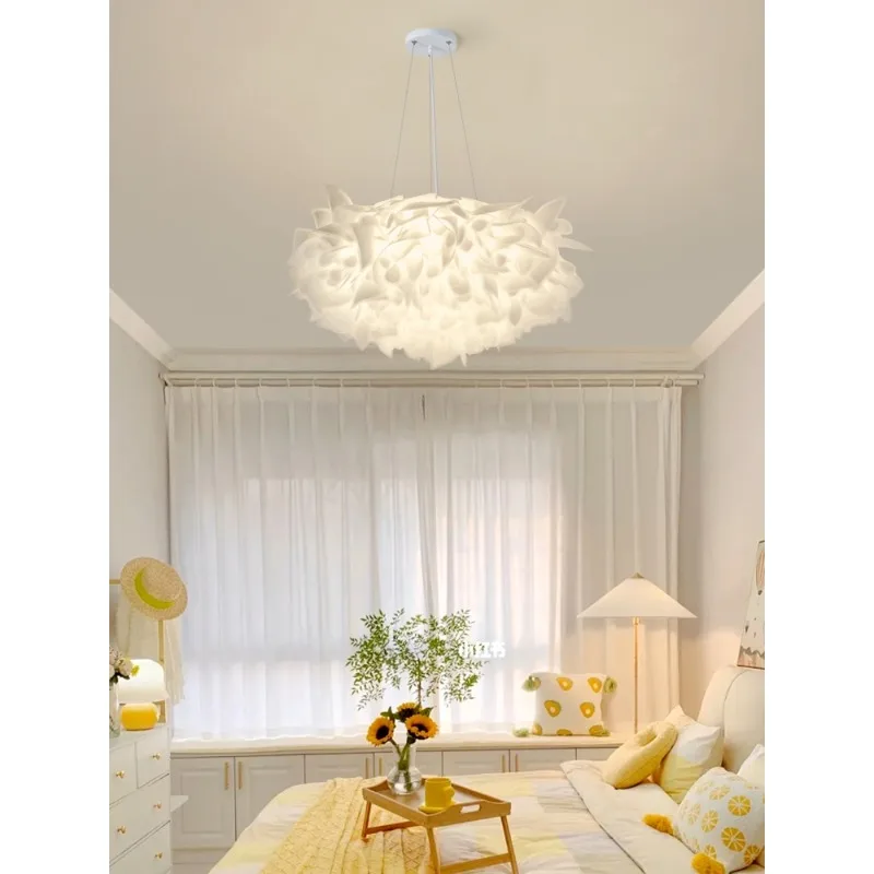 

Art Led Chandelier Pendant Lamp Light Room Decor Bedroom Modern Simple Nordic Creative Designer Study Kitchen Model Petal