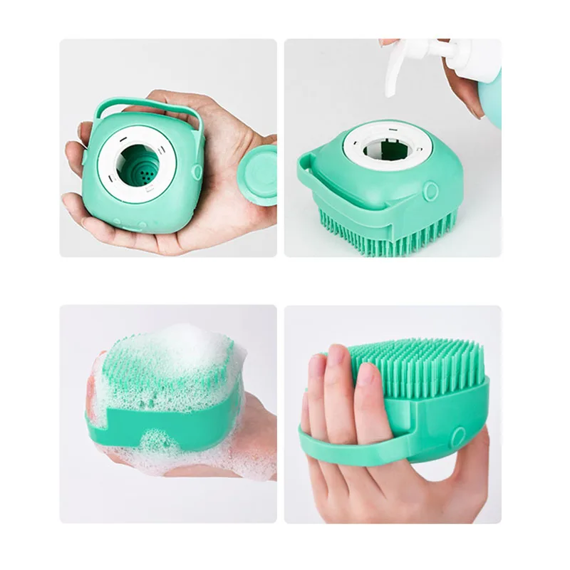 

Bath Brush With Hook Soft Silicone foot brush Cleaning Mud Dirt Remover Massage Back Scrub Showers Bubble Non-toxic Brushes