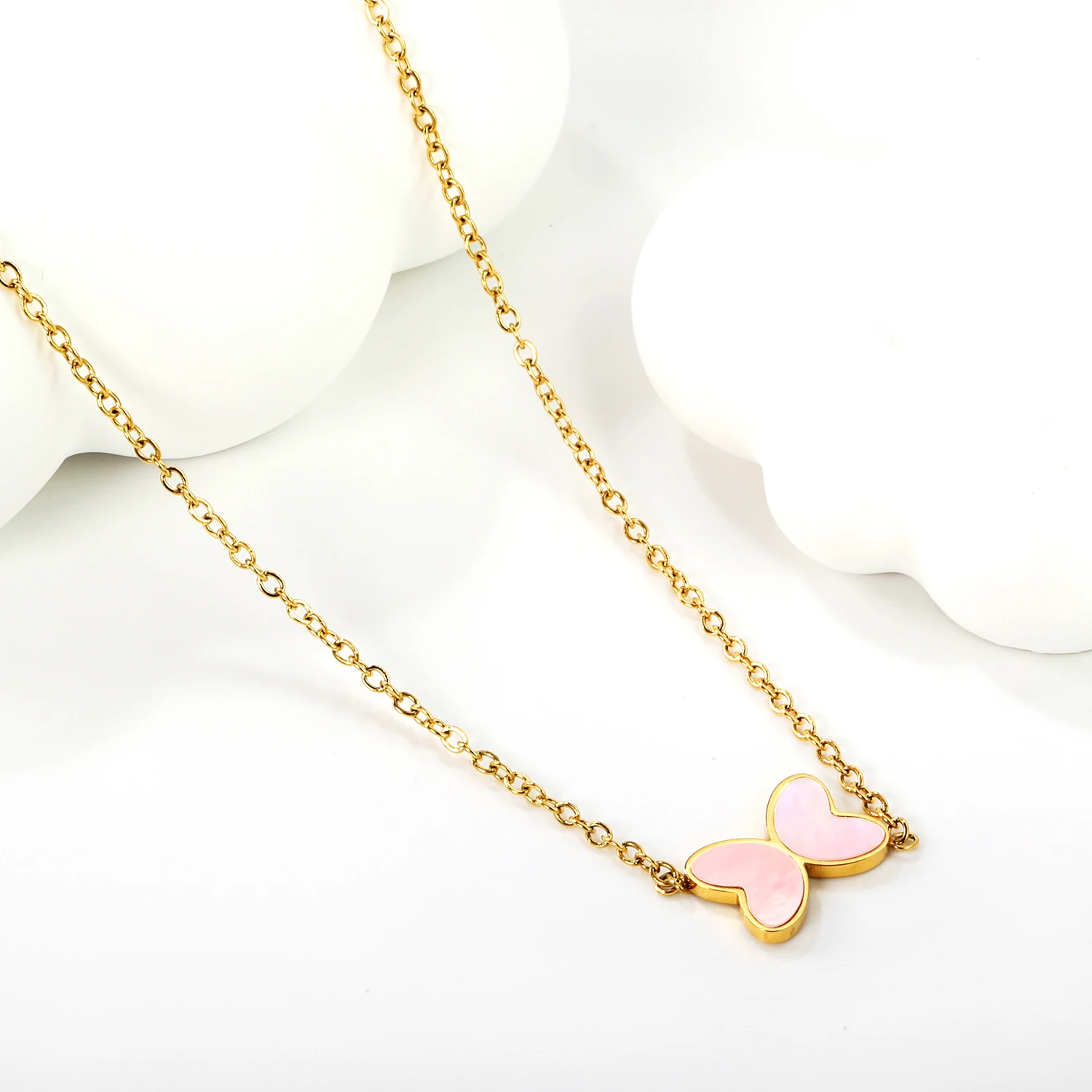 LUXUSTEEL золотого цвета из нержавеющей стали ювелирные изделия ремешок-бабочка