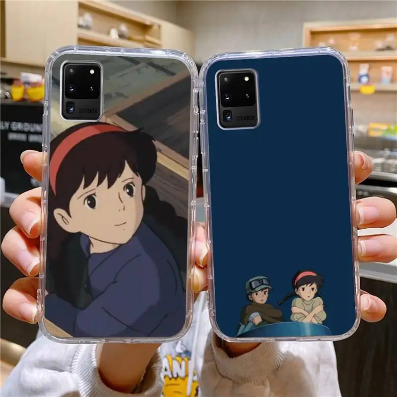 

Castle In The Sky Phone Case For Samsung Galaxy S10 S10e S8 S9 Plus S7 A70 Edge Note10 Transparent Cove