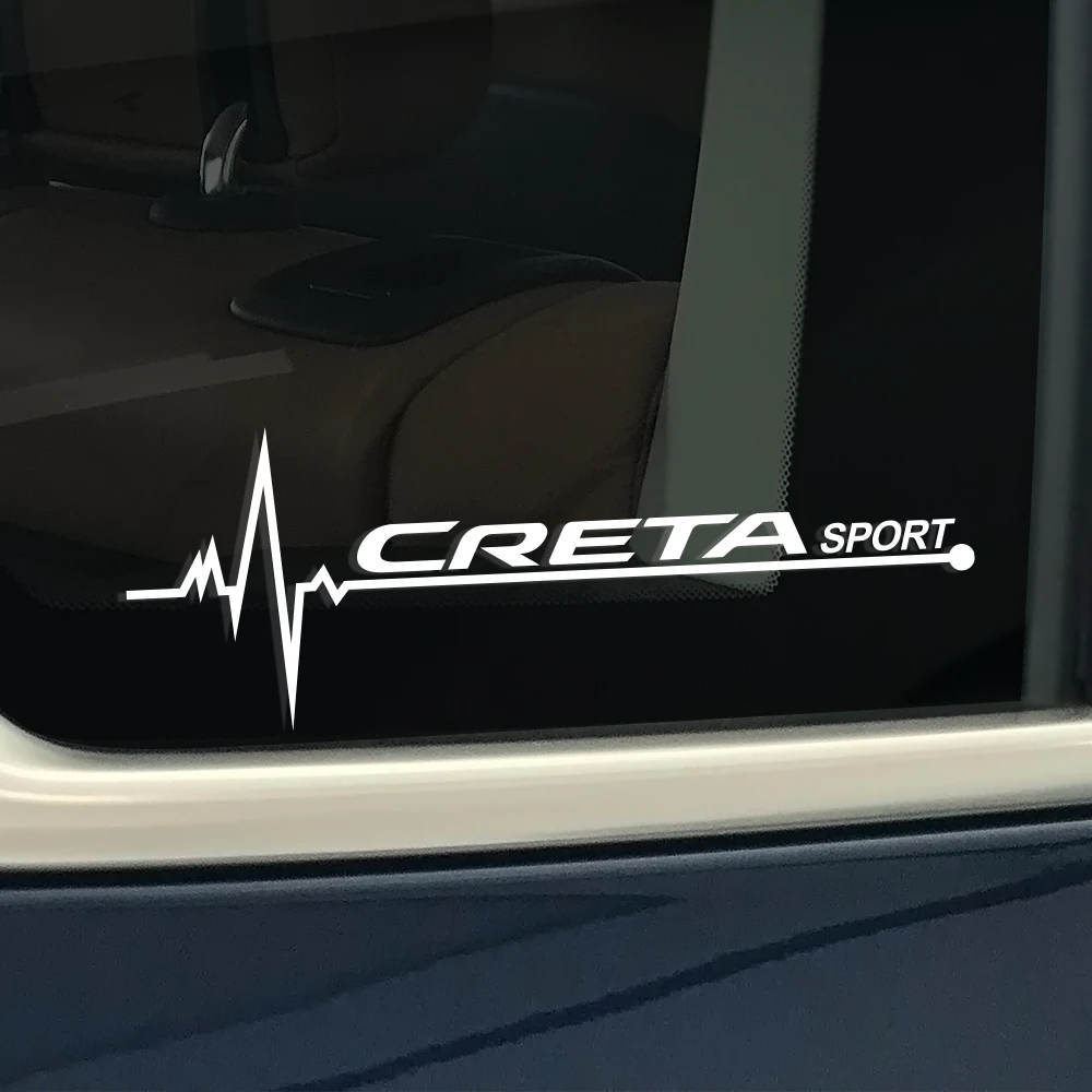 

2 шт., наклейки на боковые окна автомобиля, виниловые наклейки для Hyundai Creta Eon Equus I10 I20 I40 Ioniq IX25 IX55, автомобильные аксессуары, Декор