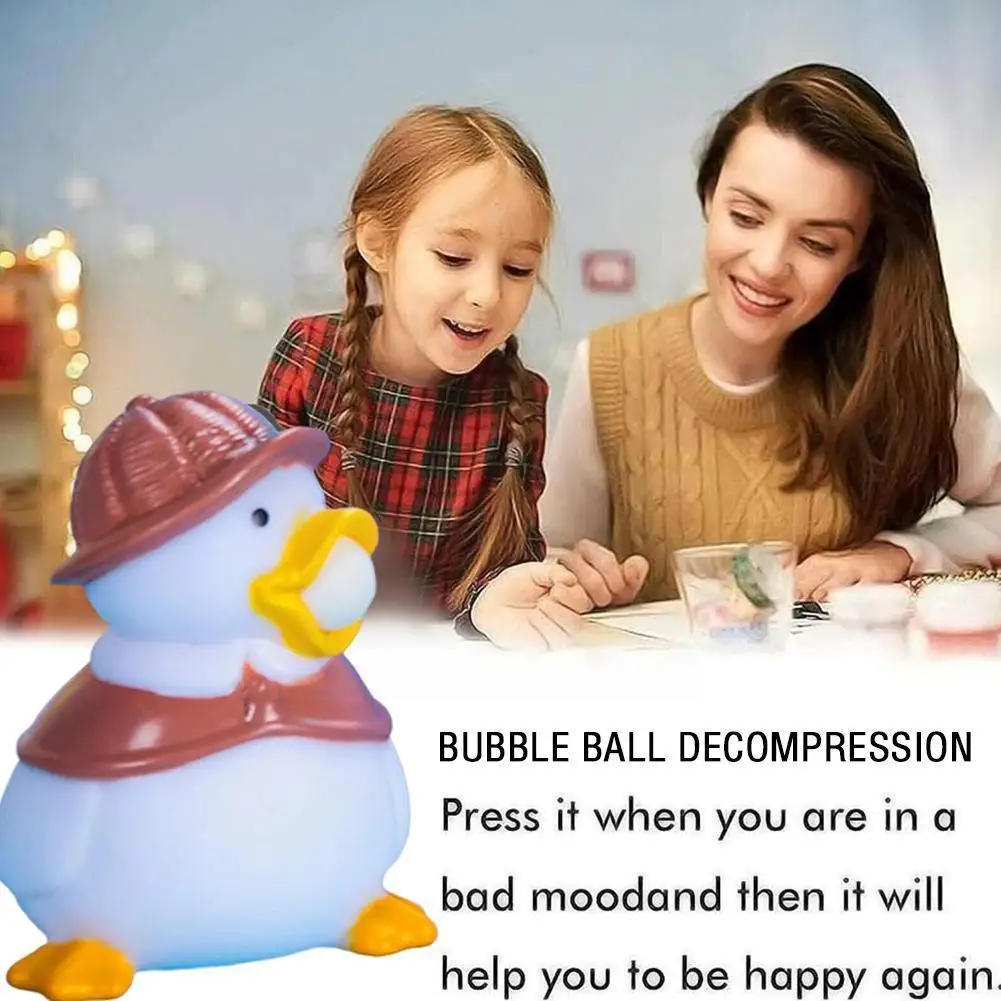 

Duck Squeeze Toy Bubble Duck Pinch Toy Vent Ball Toy Decompression Artifact Squeeze Funny Stress Relief Toy For Kids Childr W9g2