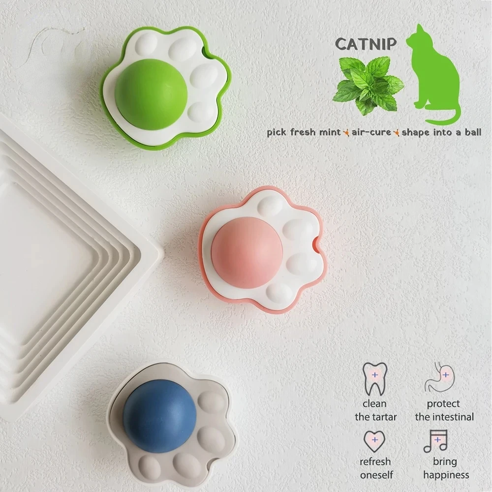 

Милый Мяч для домашних питомцев, мята для кошек, игрушки для кошек, съедобные лижущие закуски, мячи, Снэк, здоровые лакомства, игрушка для кот...