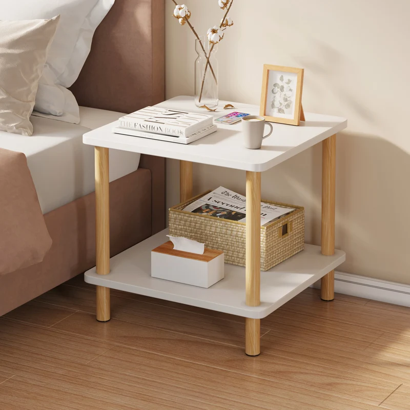 

Modern Small Bed Side Table Bedroom White Minimalist Cabinet Nightstand Luxury White Mesita De Noche Dormitorio Home Furniture