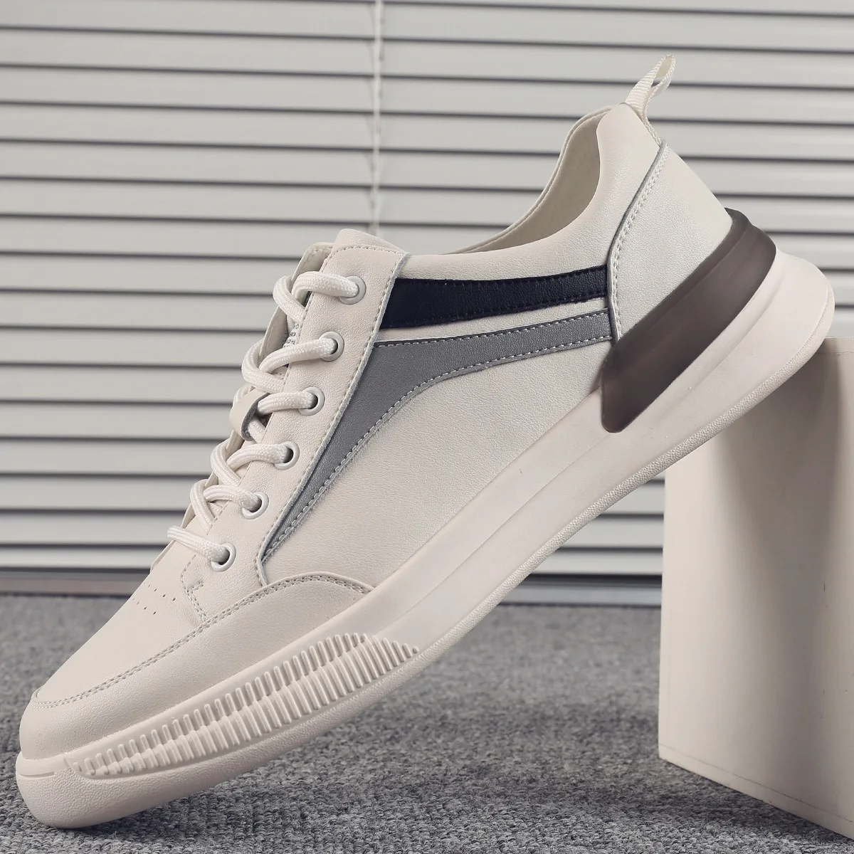 

Кроссовки мужские из вулканизированной кожи, повседневная обувь для скейтборда, дышащие кеды