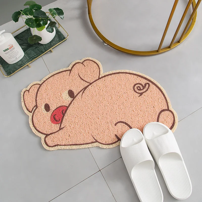 

Welcome Doormat Mat Entrance Rug Hallway Rectangle Printed Cartoon Non-Slip Floor Rugs Front Door Mat Outdoor Carpet Rug Mat