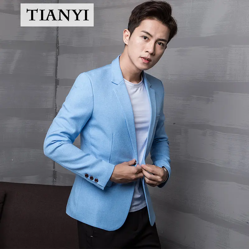 

Men's Casual Suits Slim Korean Version of The Trend of Handsome Spring Small Suits Men's Jackets Youth Jackets Single Piece