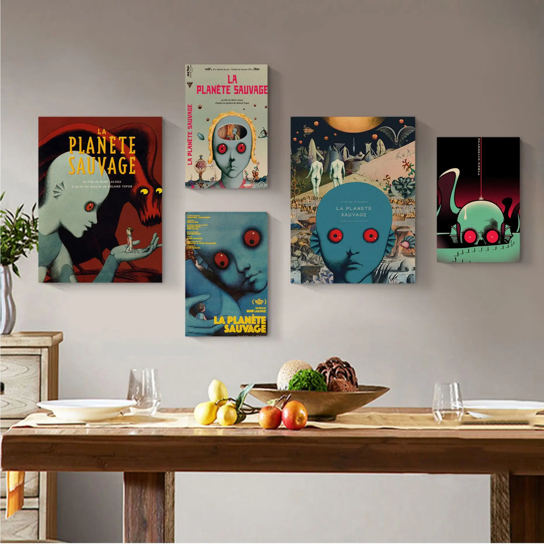 

Fantastic Planet La Planete Sauvage Art Poster Wall Art Retro Posters For Home Decor Art Wall Stickers