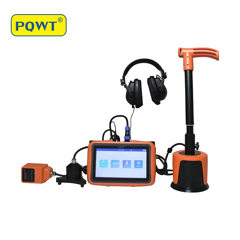 

PQWT L5000 Underground pipeline leaking repair tool set pipe leak finder smart water leak detector walls leakage locating sensor