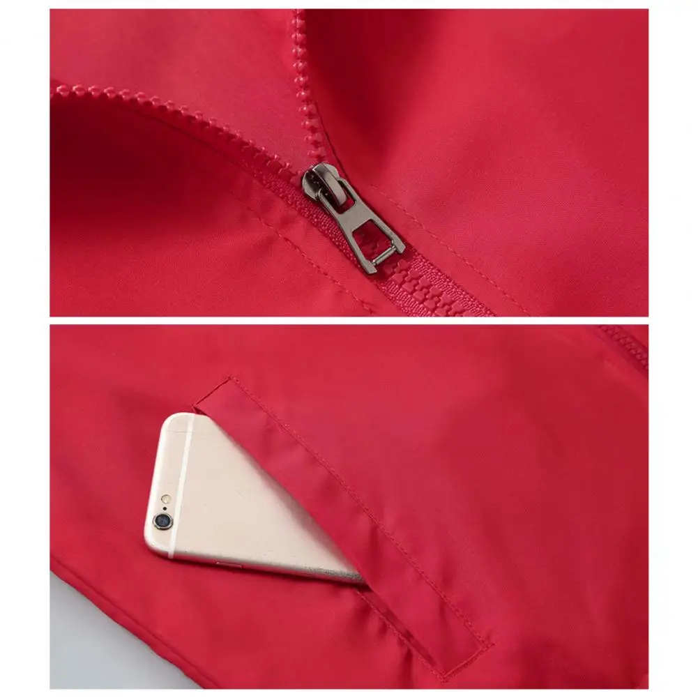 

Trench Coat Long Sleeve Comfortable Warm Outdoor Hooded Side Pockets Windproof Jacket Men Jacket for Trip