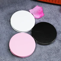 mini round makeup mirror portable double sided cosmetic mirror folding pocket compact mirror travel accessories