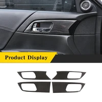 for honda accord 9th 2013 2016 real soft carbon fiber car inner door handle panel sticker cover %e2%80%8btrim auto interior accessories