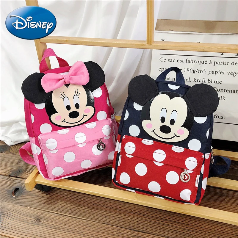 Disney 2023 New Cartoon Mickey and Minnie Backpack Luxury Br