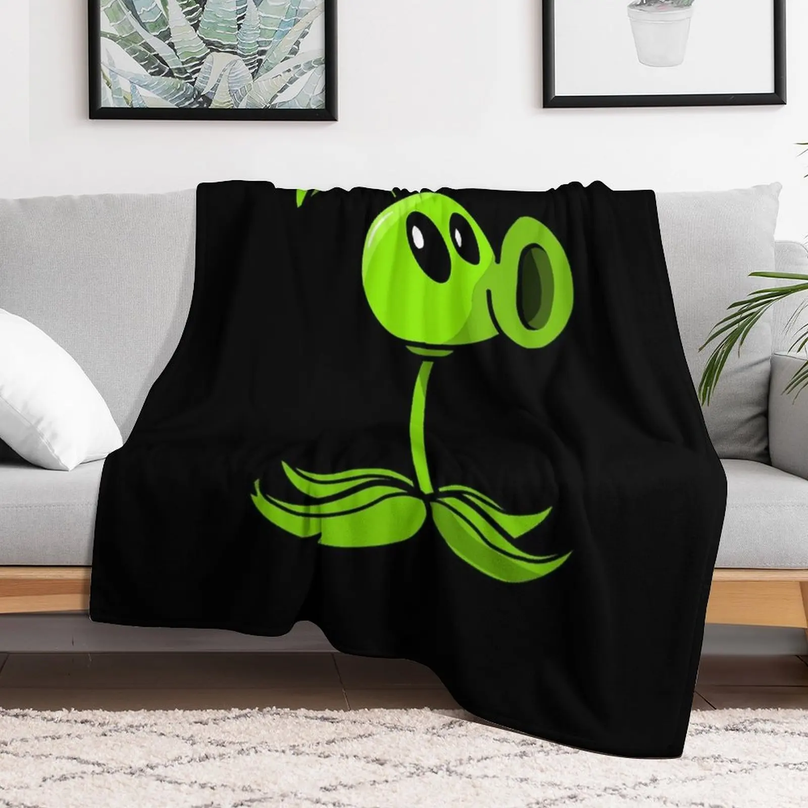 Одиночное одеяло Peashooter PVZ для дивана тонкие одеяла