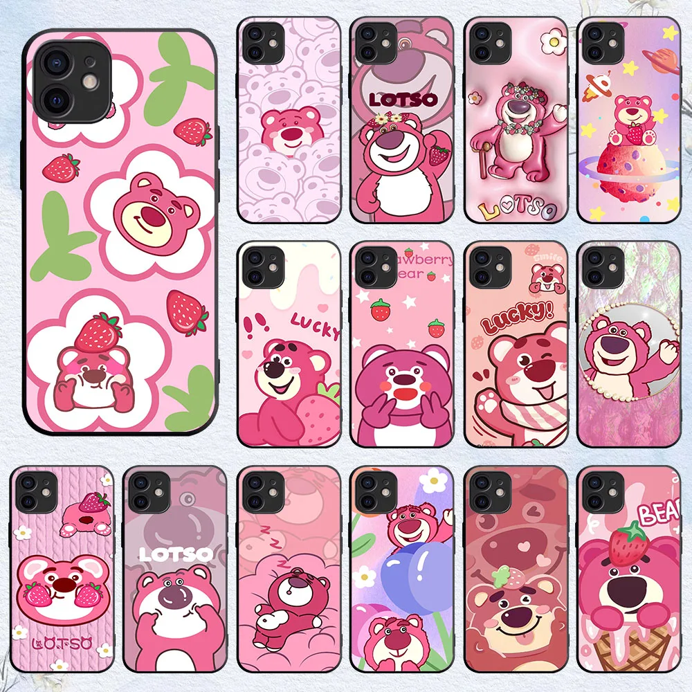 Гибкий чехол из ТПУ для Huawei Y5P Y6 Y6S Y6P Nova 2 2i 3 3i 4E 5T Honor 7C 8X 20 Y9S P Smart Lite Pro WX-67 Strawberry Bear