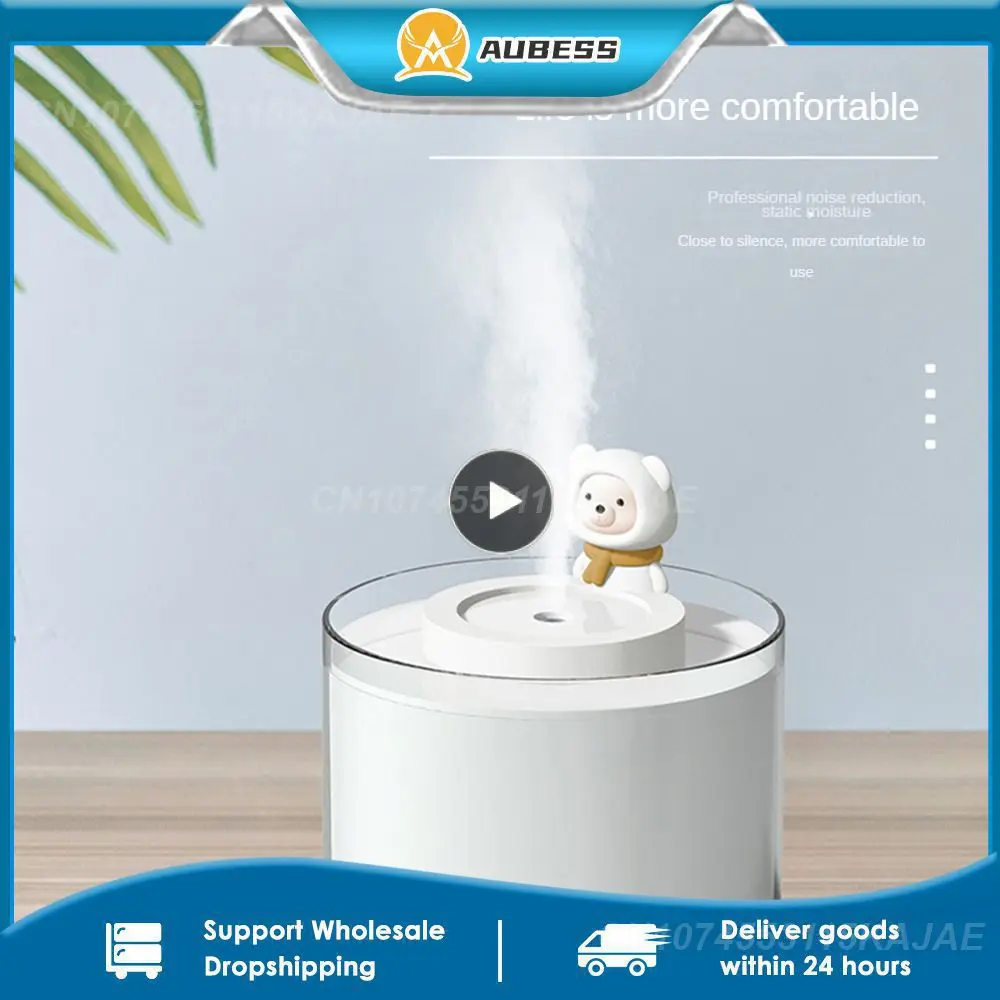 

Long Endurance Usb Cool Mist Sprayer Large Capacity Mute Humidifier Multi-functional With Atmosphere Light Car Purifier Cartoon