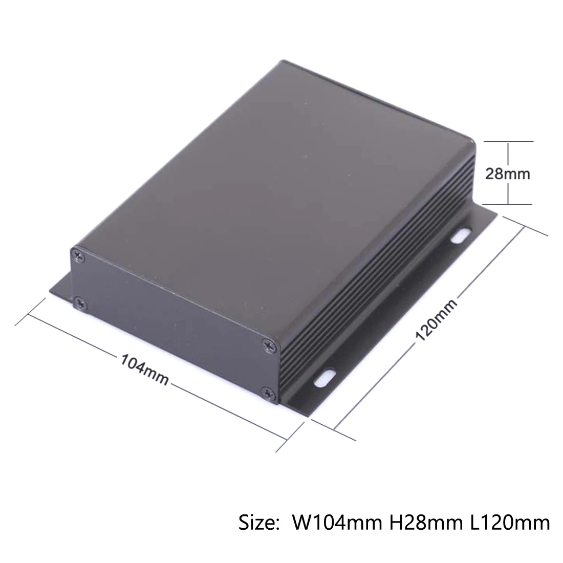

104*28*120mm Aluminum Enclosure DIY PCB Project Box Power Shell Case Electronics Housing Panel Mounting Type NEW