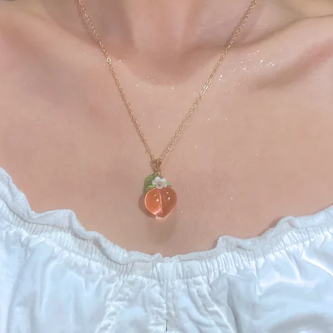 LATS милое ожерелье с клубникой