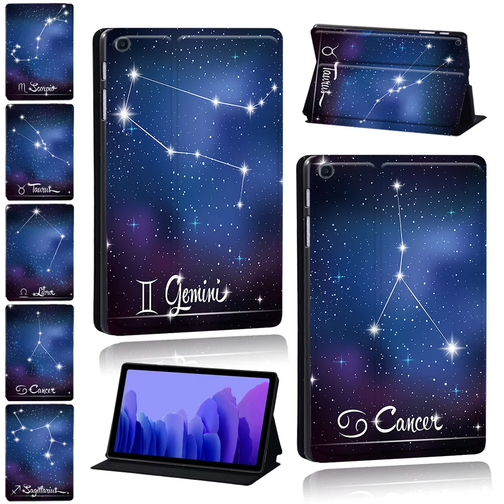 

Tablet Case for Samsung Galaxy Tab A7 Lite/Tab A7 10.4"/Tab A8 X200/Tab A T510/Tab A T590/Tab A T290 Leather Star Print Cover