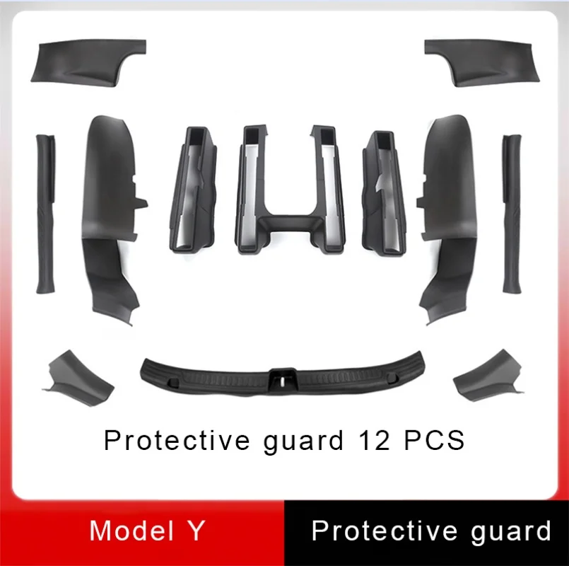 

For Tesla ModelY/ya Full Set of Guards In The Car Seat Corner Guard Box Guard Threshold Strip