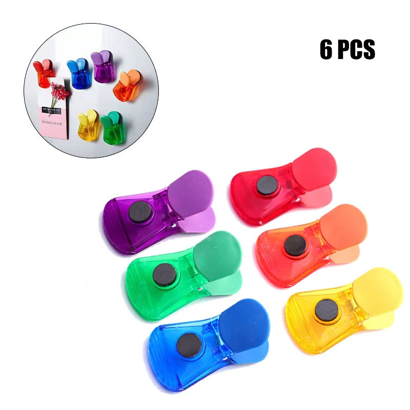 

Creative Refrigerator Magnet Clip Cabinet Doors Fridge Magnet Message Posted Household Adornment Food Seal Clamp Kitchen Tools