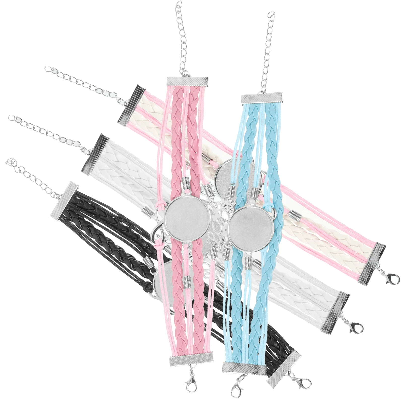 25 Pcs Sublimation Ornament Blanks Bangle Making Locket Bracelet Jewelry Bracelets Bulk Jewelries Adjustable DIY Material