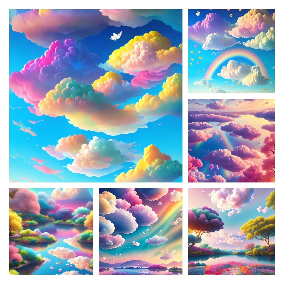 

Алмазная живопись 5D «сделай сам» мечтательное небо облако Набор для вышивки крестиком мозаичные картины Стразы полная вышивка домашний декор подарки